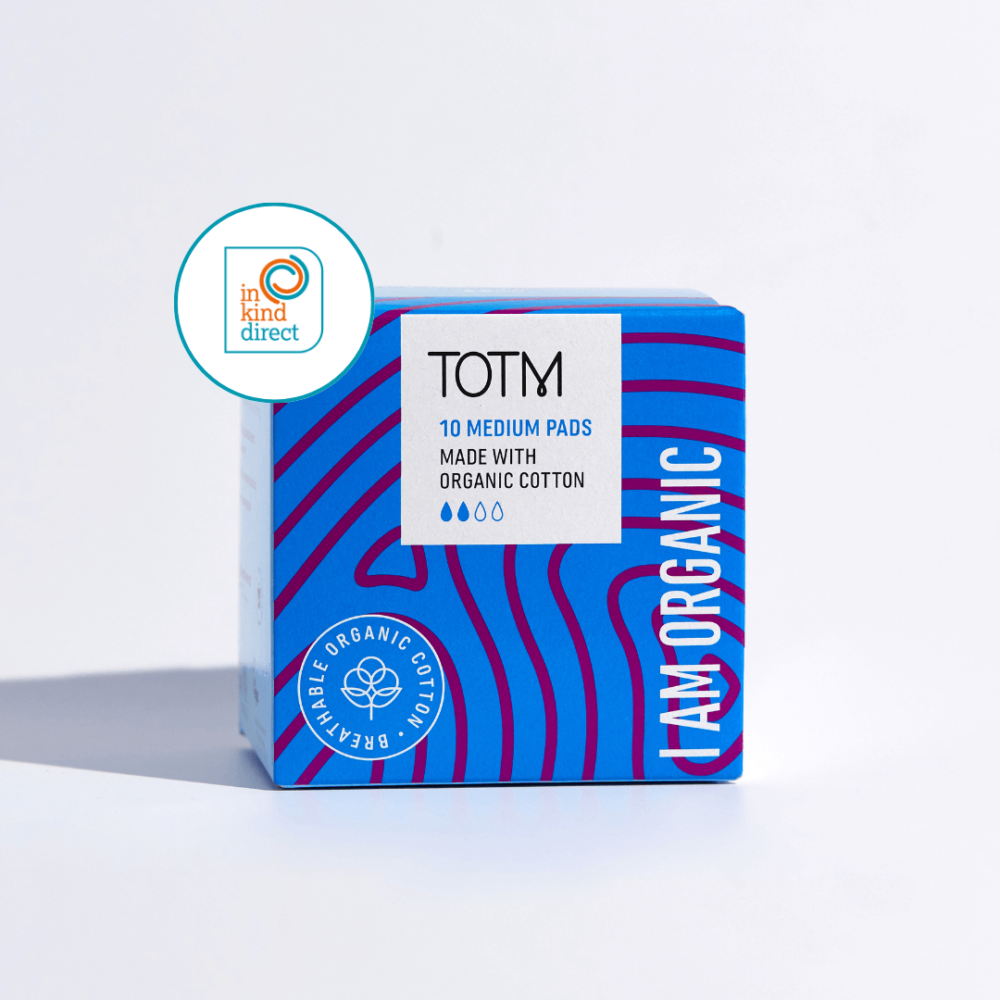 TOTM Medium Pads Retail Box with In Kind Direct Logo