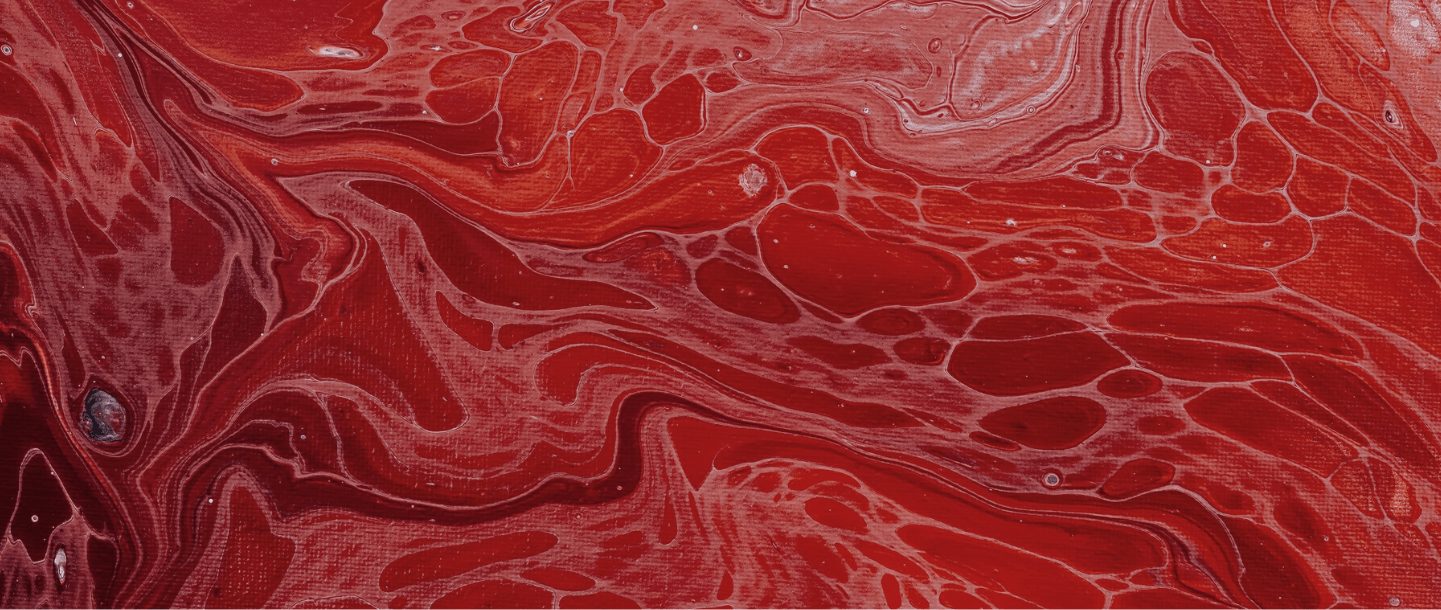 Red acrylic background to represent period blood